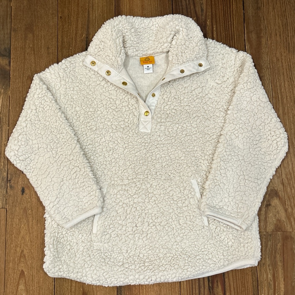 Ruby Rd. Cream Sherpa Jacket